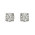 Σκουλαρίκια Μονόπετρα με Διαμάντια Λευκόχρυσος Κ18 - 09027