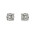 Σκουλαρίκια Μονόπετρα με Διαμάντια Λευκόχρυσος Κ18 - 09028