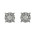 Σκουλαρίκια με Διαμάντια Λευκόχρυσος Κ18 - 10069E