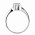 Δαχτυλίδι Μονόπετρο με Ζιργκόν Λευκόχρυσος Κ14 - 92273