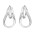Σκουλαρίκια Λευκόχρυσος Κ14 - 06460