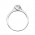 Δαχτυλίδι Μονόπετρο με Διαμάντια Λευκόχρυσος Κ18 - 13066