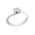 Δαχτυλίδι Μονόπετρο με Διαμάντι Λευκόχρυσος Κ18 - 13021