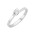 Δαχτυλίδι Μονόπετρο με Διαμάντι Λευκόχρυσος Κ18 - 16009