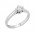 Δαχτυλίδι Μονόπετρο με Διαμάντι Λευκόχρυσος Κ18 - 16019
