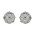 Σκουλαρίκια Μονόπετρα με Διαμάντια Λευκόχρυσος Κ18 - 06390