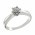 Δαχτυλίδι Μονόπετρο με Διαμάντι Λευκόχρυσος Κ18 - 064011R