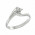 Δαχτυλίδι Μονόπετρο με Διαμάντι Λευκόχρυσος Κ18 - 064025R