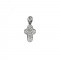 Σταυρός με Διαμάντια Λευκόχρυσος Κ18 - 13006